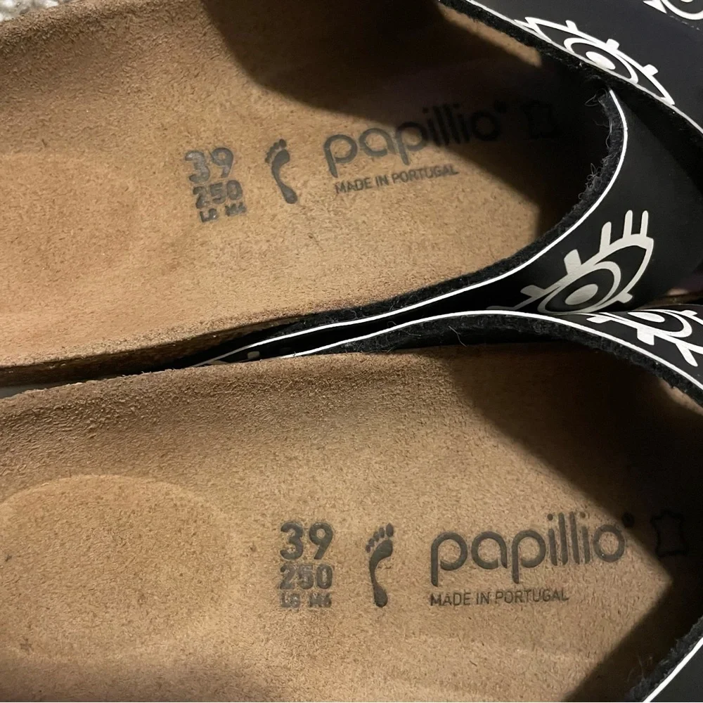 Papillio Black and Blue Eye Sandals - Picture 3 of 6